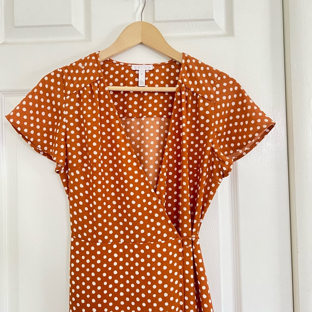 Leith Casual Midi Wrap Dress